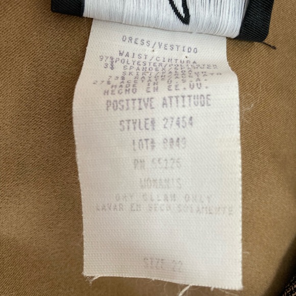 Positive Attitude Dress Women's Plus 22 Faux Suede Western Core Maxi Midi Dress - Picture 8 of 9